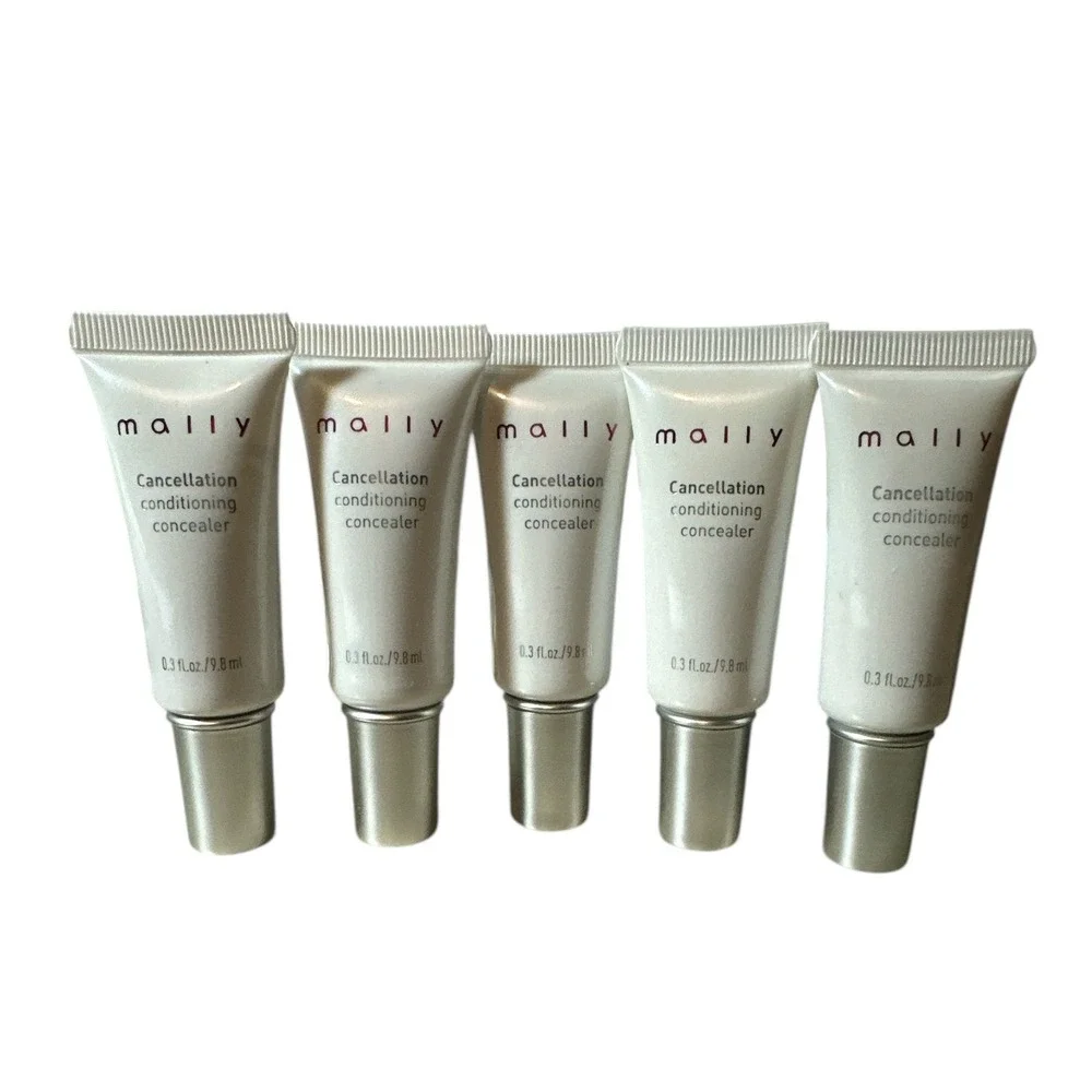 5 Pack Mally Cancellation Conditioning Face Concealer MEDIUM 0.3 fl.oz Each NEW